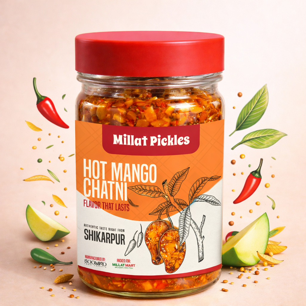Millat Mart Special Shikarpur Hot Mango Achar 1000g